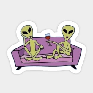 Alien Girls Sticker